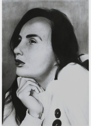 desenho mulher paisagem